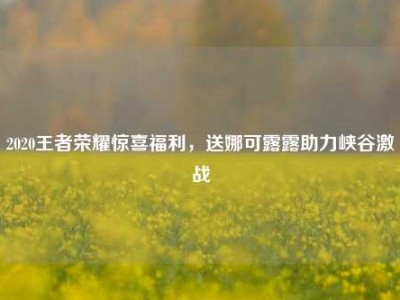 2020王者荣耀惊喜福利，送娜可露露助力峡谷激战