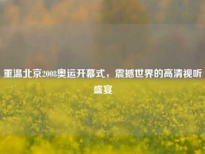重温北京2008奥运开幕式，震撼世界的高清视听盛宴