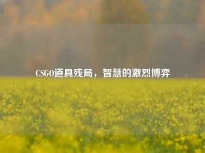 CSGO道具残局，智慧的激烈博弈