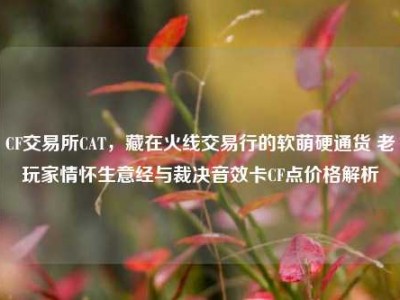 CF交易所CAT，藏在火线交易行的软萌硬通货 老玩家情怀生意经与裁决音效卡CF点价格解析