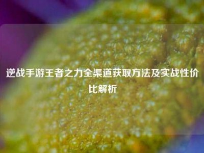 逆战手游王者之力全渠道获取方法及实战性价比解析