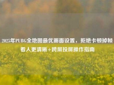 2025年PUBG全地图最优画面设置，拒绝卡顿掉帧看人更清晰+跨屏投屏操作指南