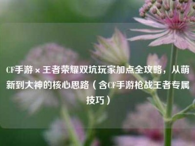 CF手游×王者荣耀双坑玩家加点全攻略，从萌新到大神的核心思路（含CF手游枪战王者专属技巧）