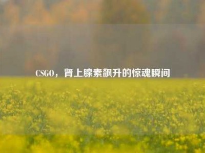 CSGO，肾上腺素飙升的惊魂瞬间