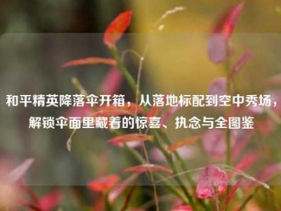 和平精英降落伞开箱，从落地标配到空中秀场，解锁伞面里藏着的惊喜、执念与全图鉴