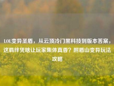 LOL变异圣盾，从云顶冷门黑科技到版本答案，这羁绊凭啥让玩家集体真香？附盾山变异玩法攻略
