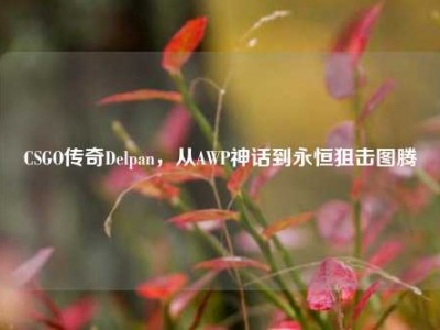 CSGO传奇Delpan，从AWP神话到永恒狙击图腾