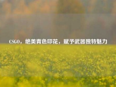 CSGO，绝美青色印花，赋予武器独特魅力