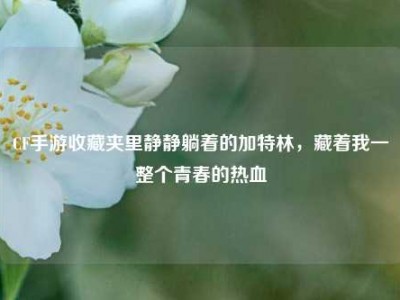 CF手游收藏夹里静静躺着的加特林，藏着我一整个青春的热血