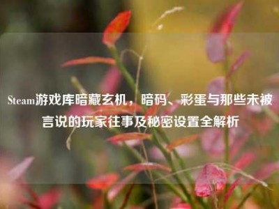 Steam游戏库暗藏玄机，暗码、彩蛋与那些未被言说的玩家往事及秘密设置全解析