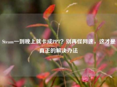 Steam一到晚上就卡成PPT？别再怪网速，这才是真正的解决办法