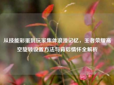 从技能彩蛋到玩家集体浪漫记忆，王者荣耀高空旋转设置方法与背后情怀全解析
