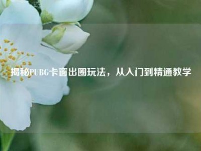 揭秘PUBG卡窗出圈玩法，从入门到精通教学