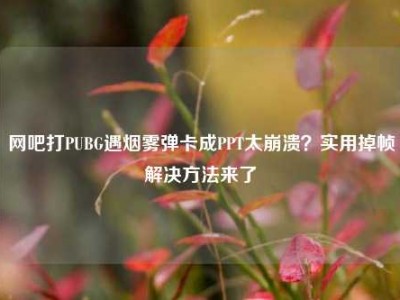 网吧打PUBG遇烟雾弹卡成PPT太崩溃？实用掉帧解决方法来了