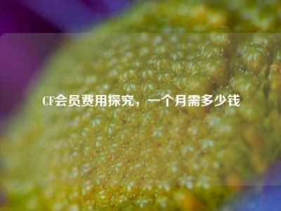 CF会员费用探究，一个月需多少钱