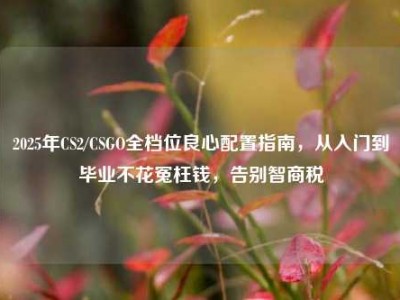 2025年CS2/CSGO全档位良心配置指南，从入门到毕业不花冤枉钱，告别智商税