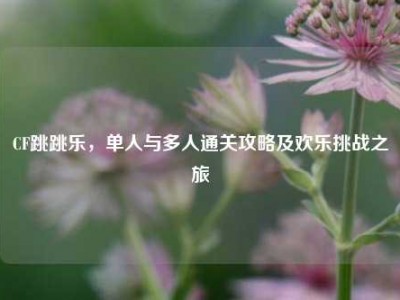 CF跳跳乐，单人与多人通关攻略及欢乐挑战之旅