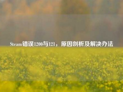 Steam错误1200与121，原因剖析及解决办法