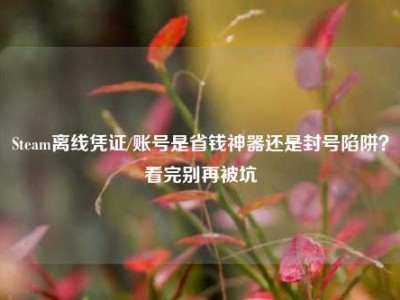 Steam离线凭证/账号是省钱神器还是封号陷阱？看完别再被坑
