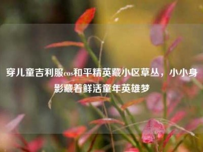 穿儿童吉利服cos和平精英藏小区草丛，小小身影藏着鲜活童年英雄梦