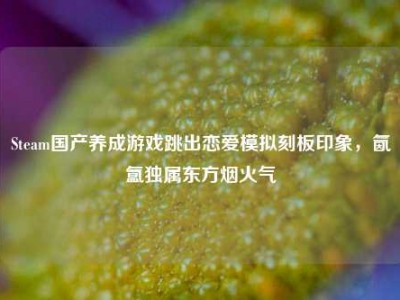 Steam国产养成游戏跳出恋爱模拟刻板印象，氤氲独属东方烟火气