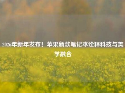2026年新年发布！苹果新款笔记本诠释科技与美学融合