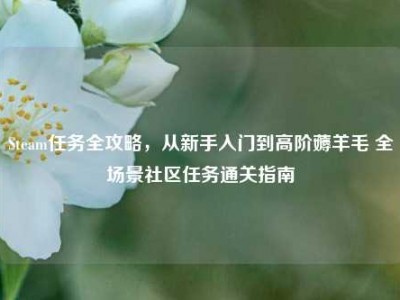 Steam任务全攻略，从新手入门到高阶薅羊毛 全场景社区任务通关指南