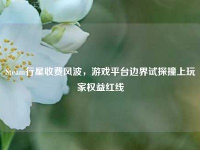 Steam行星收费风波，游戏平台边界试探撞上玩家权益红线