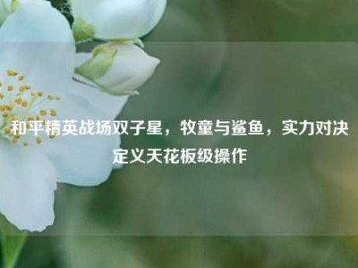 和平精英战场双子星，牧童与鲨鱼，实力对决定义天花板级操作
