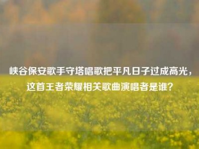 峡谷保安歌手守塔唱歌把平凡日子过成高光，这首王者荣耀相关歌曲演唱者是谁？