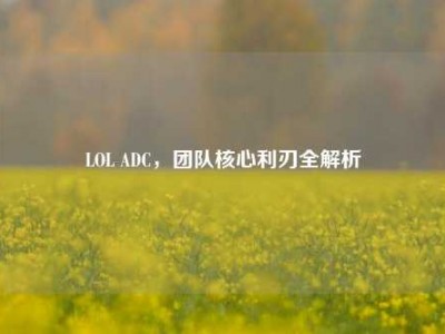 LOL ADC，团队核心利刃全解析
