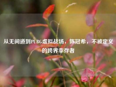 从无间道到PUBG虚拟战场，陈冠希，不被定义的跨界幸存者