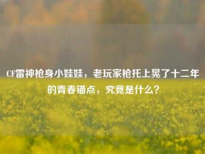 CF雷神枪身小娃娃，老玩家枪托上晃了十二年的青春锚点，究竟是什么？
