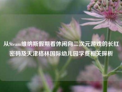 从Steam维纳斯假期看休闲向二次元游戏的长红密码及天津格林国际幼儿园学费相关探析