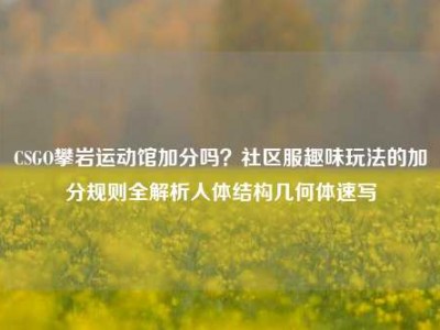 CSGO攀岩运动馆加分吗？社区服趣味玩法的加分规则全解析人体结构几何体速写