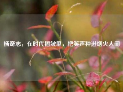 杨奇志，在时代褶皱里，把笑声种进烟火人间