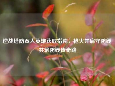 逆战塔防双人英雄获取指南，枪火并肩守防线 共筑防线传奇路
