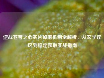 逆战苍穹之心芯片掉落机制全解析，从玄学误区到稳定获取实战指南