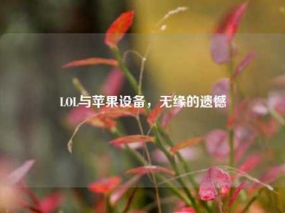LOL与苹果设备，无缘的遗憾