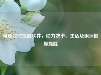 电脑定时提醒软件，助力效率、生活及眼保健操提醒