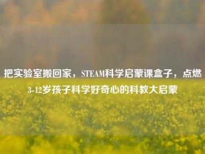 把实验室搬回家，STEAM科学启蒙课盒子，点燃3-12岁孩子科学好奇心的科教大启蒙