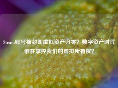 Steam账号被封即虚拟资产归零？数字资产时代谁在掌控我们的虚拟所有权？