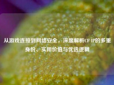 从游戏连接到网络安全，深度解析CF IP的多重身份、实用价值与优选逻辑