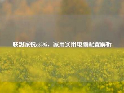 联想家悦e3595，家用实用电脑配置解析