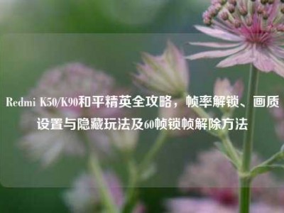Redmi K50/K90和平精英全攻略，帧率解锁、画质设置与隐藏玩法及60帧锁帧解除方法