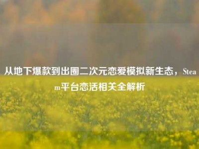 从地下爆款到出圈二次元恋爱模拟新生态，Steam平台恋活相关全解析