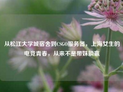 从松江大学城宿舍到CSGO服务器，上海女生的电竞青春，从来不是带妹躺赢