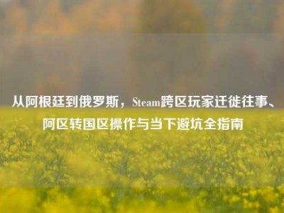 从阿根廷到俄罗斯，Steam跨区玩家迁徙往事、阿区转国区操作与当下避坑全指南