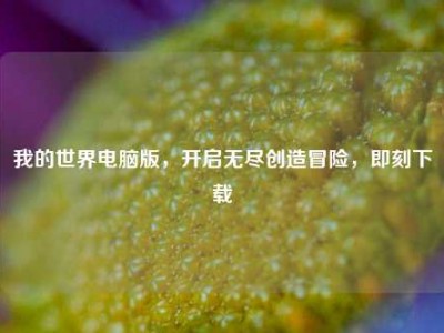 我的世界电脑版，开启无尽创造冒险，即刻下载