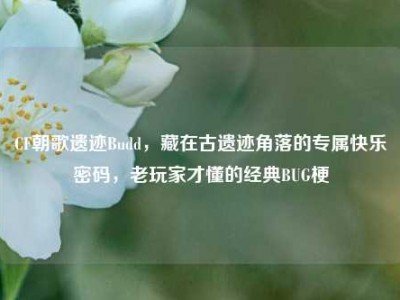CF朝歌遗迹Budd，藏在古遗迹角落的专属快乐密码，老玩家才懂的经典BUG梗